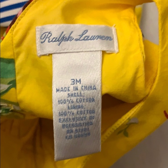 RALPH LAUREN FLORAL DRESS 3Mos - Picture 6 of 8